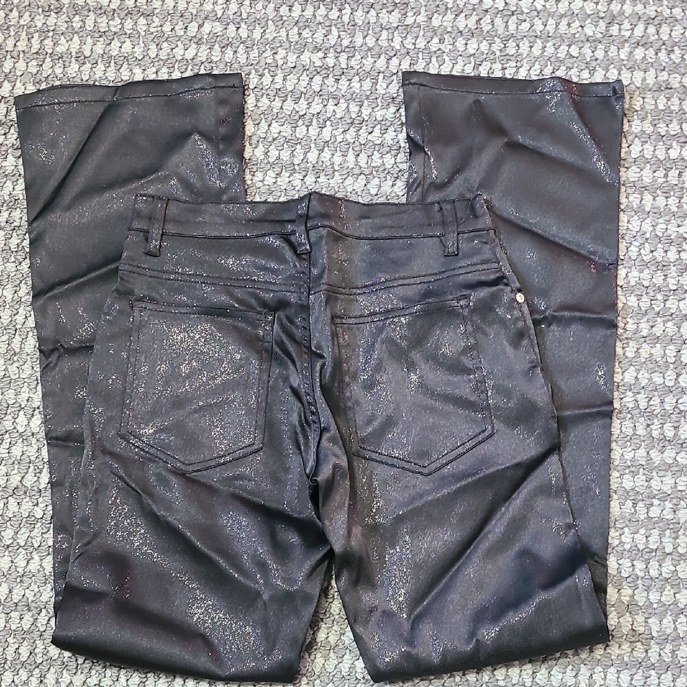 Y2K MISEMEANOR‎ PANTS BLACK POLYESTER SPANDEX SIZE 5 - Picture 2 of 14